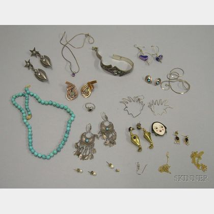Small Group of Assorted Costume and Other Jewelry