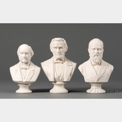 Three Parian Busts of Statesmen