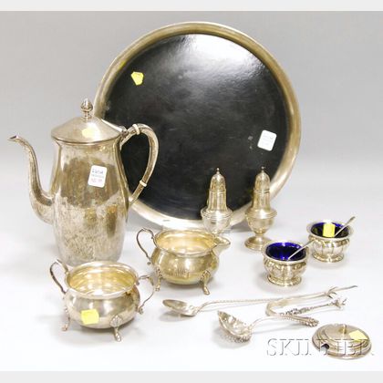 Assembled Group of Assorted Silver Serving Items