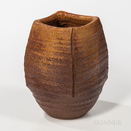 Bizen-style Japanese Vase