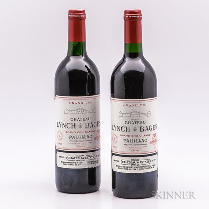 Chateau Lynch Bages 1990, 2 bottles 