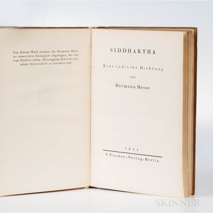 Hesse, Hermann (1871-1962) Siddhartha , First Trade Edition.