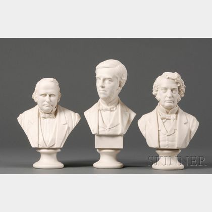 Three Parian Busts of Statesmen