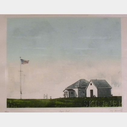 Framed Etching and Aquatint, Cape Cod