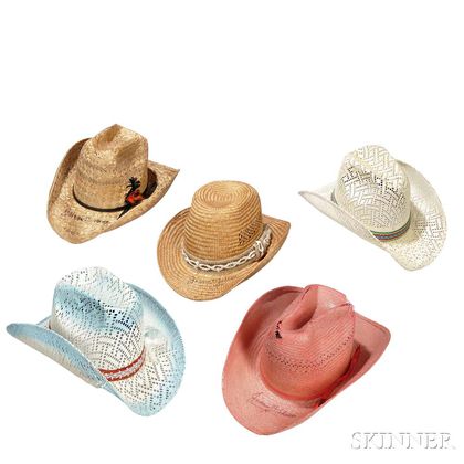 Little Jimmy Dickens Five Straw Cowboy Hats