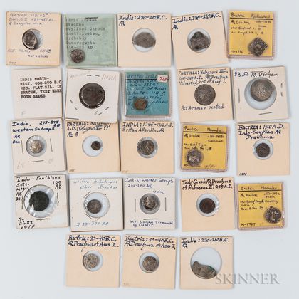 Twenty-three Bactrian, Parthian, and Western Satrap Coins