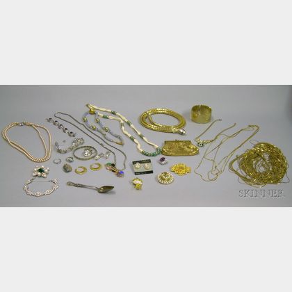 Group of Assorted Vintage to Modern Costume Jewelry and Accessories