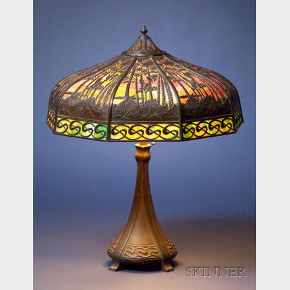 Handel Tropical Landscape Table Lamp