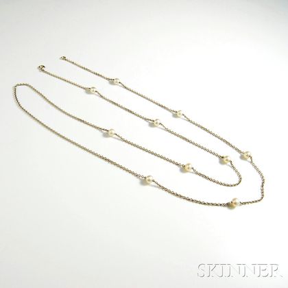 Platinum and Pearl Chain