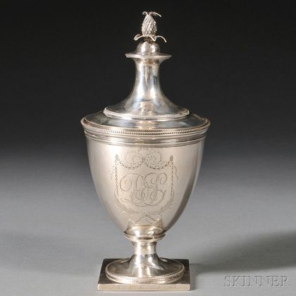 Silver Sugar Bowl with Lid