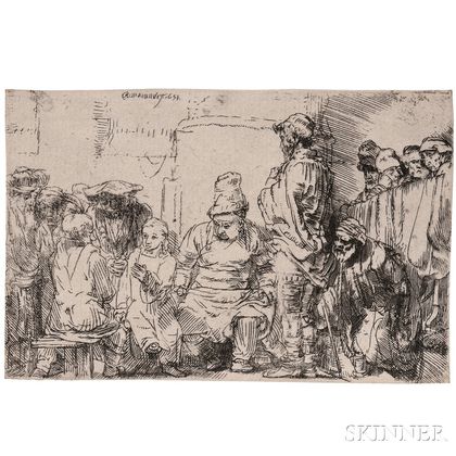 Rembrandt van Rijn (Dutch, 1606-1669) Christ Seated Disputing with the Doctors