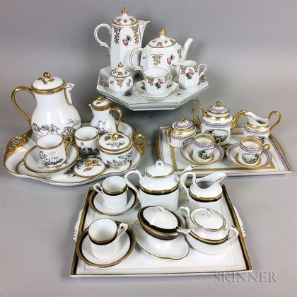Four Porcelain Tea Sets