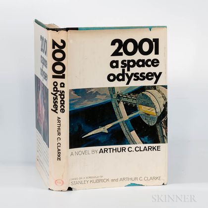 Clarke, Arthur C. (1917-2008) 2001 A Space Odyssey , First Edition with Signed Card.