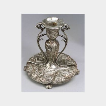 Art Nouveau Pairpoint Silver Plate Chamberstick