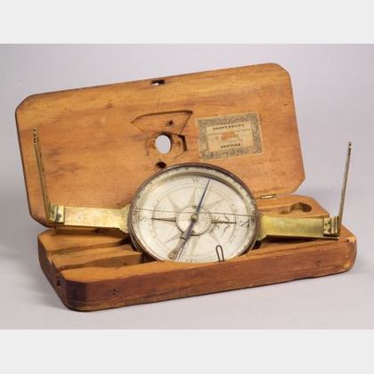 Brass Surveyor's Compass by Ziba Blakslee
