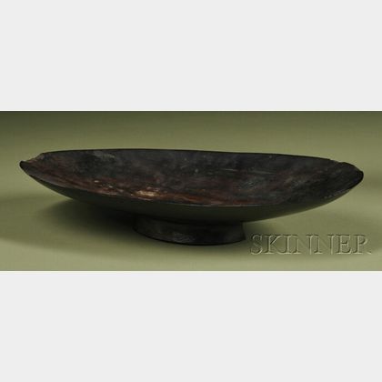 Polynesian Carved Wood Oil Dish