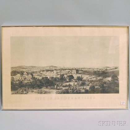 Reproduction Framed Print "City of San Francisco from Rincon Point,"