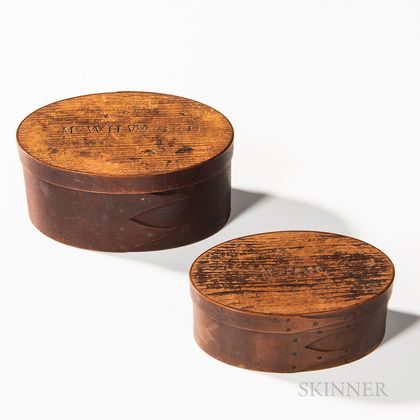 Two Oval Shaker Pantry Boxes