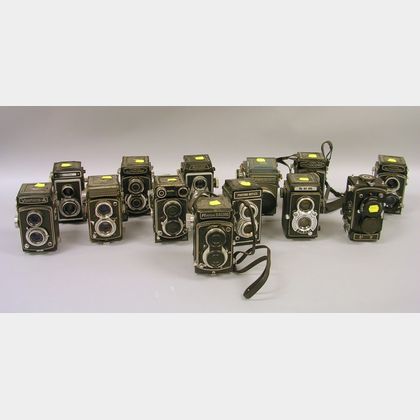 Fifteen Mixed TLR Cameras