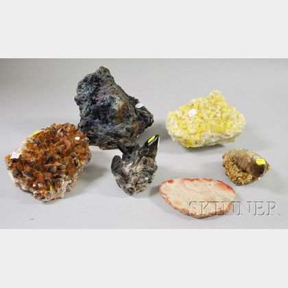 Six Assorted Geodes