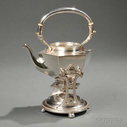 Wallace Sterling Silver Kettle on Stand