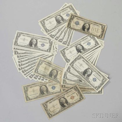 Forty-nine U.S. $1 Notes
