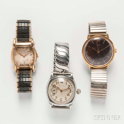 Three Vintage Men's Wristwatches