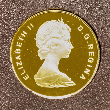 1979 Canadian $100 Proof International Year of the Child Gold Coin.