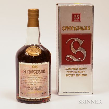 Springbank Gold Seal 25 Years Old, 1 750ml bottle (oc) 