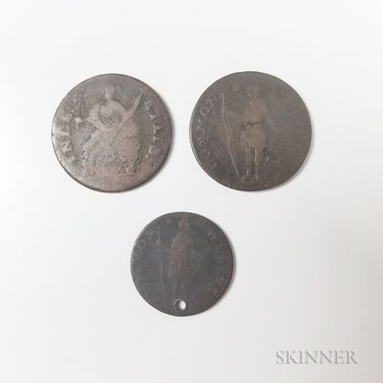 Three Colonial Coins
