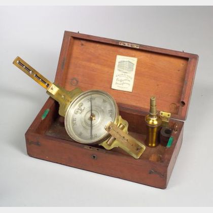 Brass Vernier Surveyor's Compass by B. K. Hagger & Son