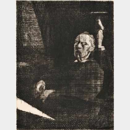 Jacques Villon (French, 1875-1963) Two Portraits: Tête de fillette