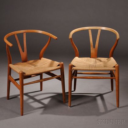 Pair of Hans Wegner Wishbone Chairs 