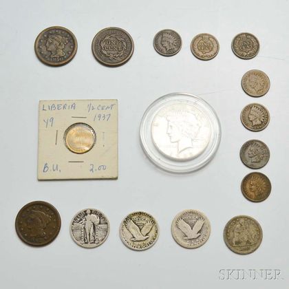 Small Group of Mostly U.S. Coins