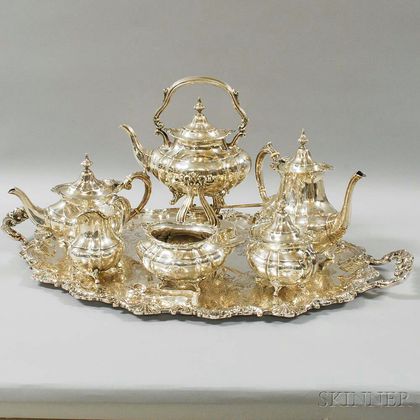 Reed & Barton "Hampton Court" Sterling Silver Six-piece Tea Set