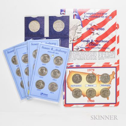 Extensive Group of Eisenhower, Susan B. Anthony, Sacagawea, and Presidential Dollars.