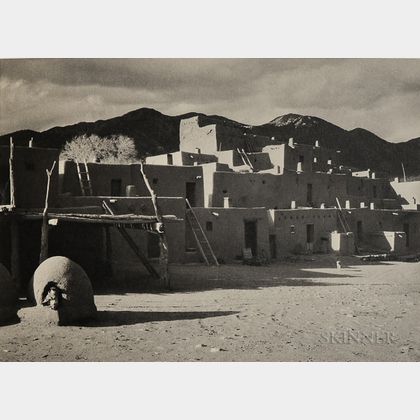 After Ansel Adams (American, 1902-1984) Taos Pueblo