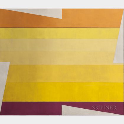 Larry Zox (American, 1937-2006) Rotation in Yellows