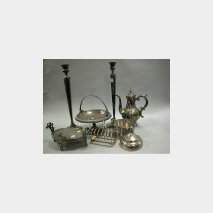 Group of Victorian Silver Plated Tableware. 