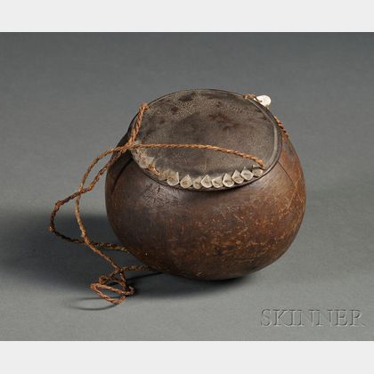 Polynesian Coconut Shell Container
