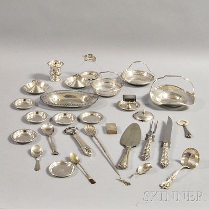 Group of Sterling Silver Hollowware and Flatware