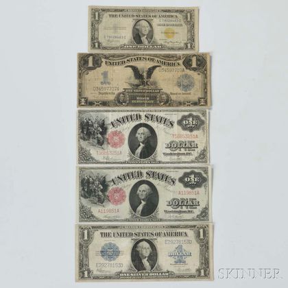 Five Early U.S. $1 Notes