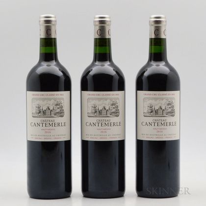 Chateau Cantemerle 2016, 3 bottles 