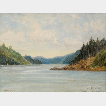 C. Myron Clark (American, 1858-1925) Lake View, Possibly a View of Lake Seymour, Vermont