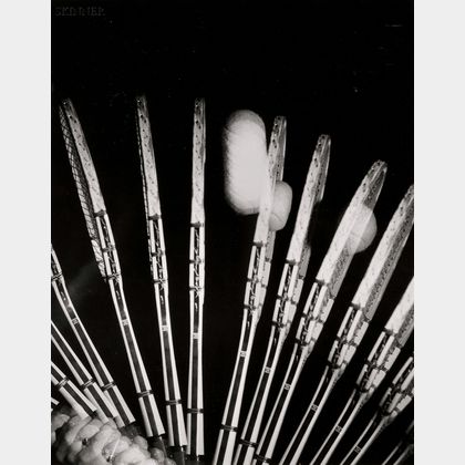 Harold Eugene Edgerton (American, 1903-1990) Lot of Three Images of Tennis Balls in Motion: Tennis Impact;