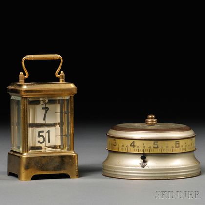 Ansonia Plato Clock and Lux Mystery Rotary Clock