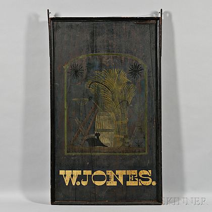 Two-sided "W. JONES" Tavern Sign