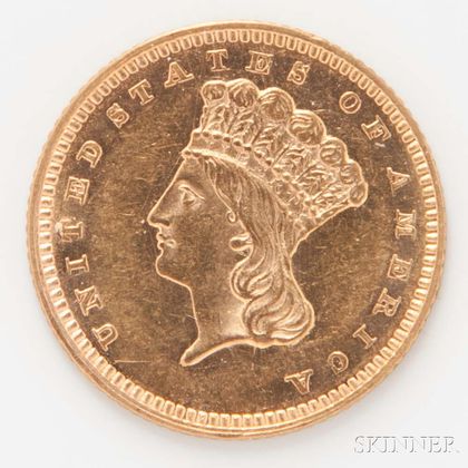 1862 $1 Gold Coin