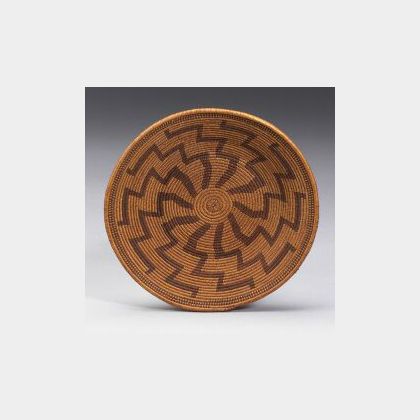 California Coiled Basketry Tray