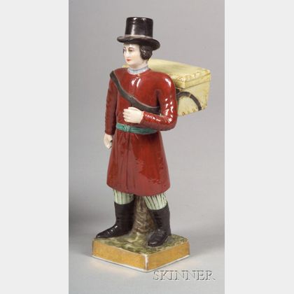 Russian Porcelain Figural Inkwell